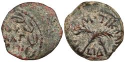 Ancient Coins - Judaea Roman Procurators Antonius Felix, under Claudius 52-59 A.D. Prutah Near VF