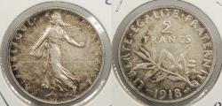 World Coins - FRANCE: 1918 2 Francs