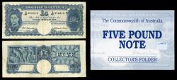 World Coins - AUSTRALIA Commonwealth Bank of Australia ND (1952) 5 Pounds VF