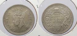 World Coins - INDIA: 1944-L Large 'L' Rupee
