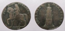 World Coins - GREAT BRITAIN: Warwickshire 1794 Coventry; Lady Godiva Conder Halfpenny Token