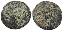 Ancient Coins - Claudius 41-54 A.D. Quadrans Rome Mint Near VF