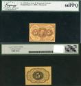 Us Coins - First Issue; Fractional Currency; Straight edges 1862-1863 5 Cents Legacy Legacy-66 PPQ