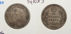World Coins - INDIA: 1904-(c) 1/4 Rupee