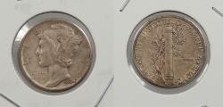 Us Coins - 1934-D Mercury 10 Cents (Dime) 'D/D' over-mintmark