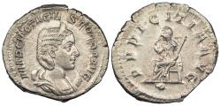 Ancient Coins - Otacilia Severa, wife of Philip I 244-249 A.D. Antoninianus Rome mint Near EF Includes old Wayne C. Phillips ticket.