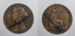 World Coins - GREAT BRITAIN: 1862 Victoria Halfpenny