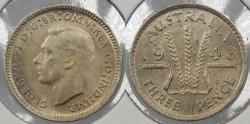 World Coins - AUSTRALIA: 1943(m) 3 Pence