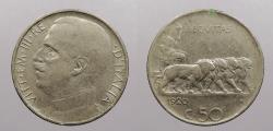 World Coins - ITALY: 1920 Reeded 50 Centesimi