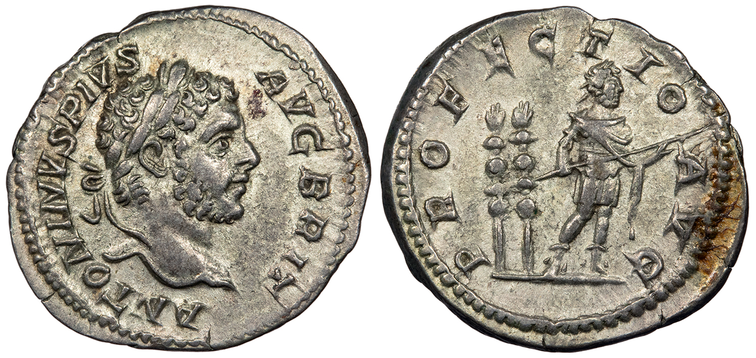 Caracalla 198-217 A.D. Denarius Rome Mint EF | Roman Imperial Coins
