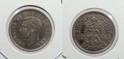 World Coins - GREAT BRITAIN: 1943 George VI Sixpence (6 pence)