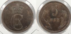 World Coins - DENMARK 1891 5 Ore