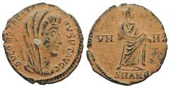 Ancient Coins - Divus Constantine Died 337 A.D. AE4 Antioch Mint Near EF