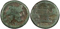 Ancient Coins - Anonymous After 211 B.C. Semis Rome Mint About Fine