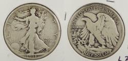 Us Coins - 1918-D Walking Liberty 50 Cents (Half Dollar)