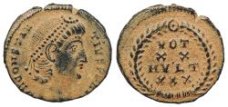 Ancient Coins - Constantius II 337-361 A.D. AE4 Antioch Mint Near EF