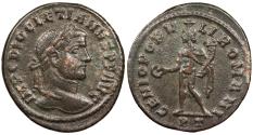 Ancient Coins - Diocletian 284-305 A.D. Follis Ticinum Mint Good VF