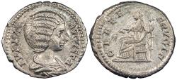 Ancient Coins - Julia Domna 196-211 A.D. Denarius Rome or Laodicea ad Mare Mint EF