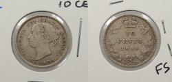 World Coins - CANADA 1888 10 Cents