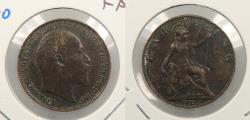 World Coins - GREAT BRITAIN: 1902 Edward VII Farthing