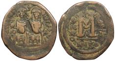 Ancient Coins - Justin II 565-578 AD Follis Nicomedia Mint Good Fine