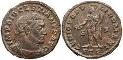 Ancient Coins - Diocletian 284-305 A.D. Follis Trier Mint Good VF