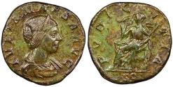 Ancient Coins - Julia Maesa, Grandmother of Elagabalus 218-224 A.D. Sestertius Rome Mint Near EF ex. CNR XLV.2 'Empress Collection,' with ticket.