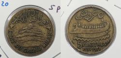World Coins - LEBANON: 1931 5 Piastre