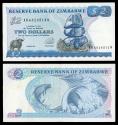World Coins - ZIMBABWE Reserve Bank of Zimbabwe 1994 2 Dollars VF