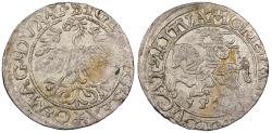 World Coins - LITHUANIA Sigismund II Augustus 1565 1/2 Groat AU/UNC