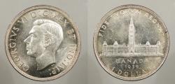 World Coins - CANADA: 1939 George VI Dollar