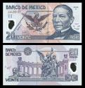 World Coins - MEXICO United States Banco de Mexico 17 May 2001 20 Pesos UNC