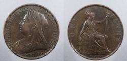 World Coins - GREAT BRITAIN: 1899 Victoria Penny