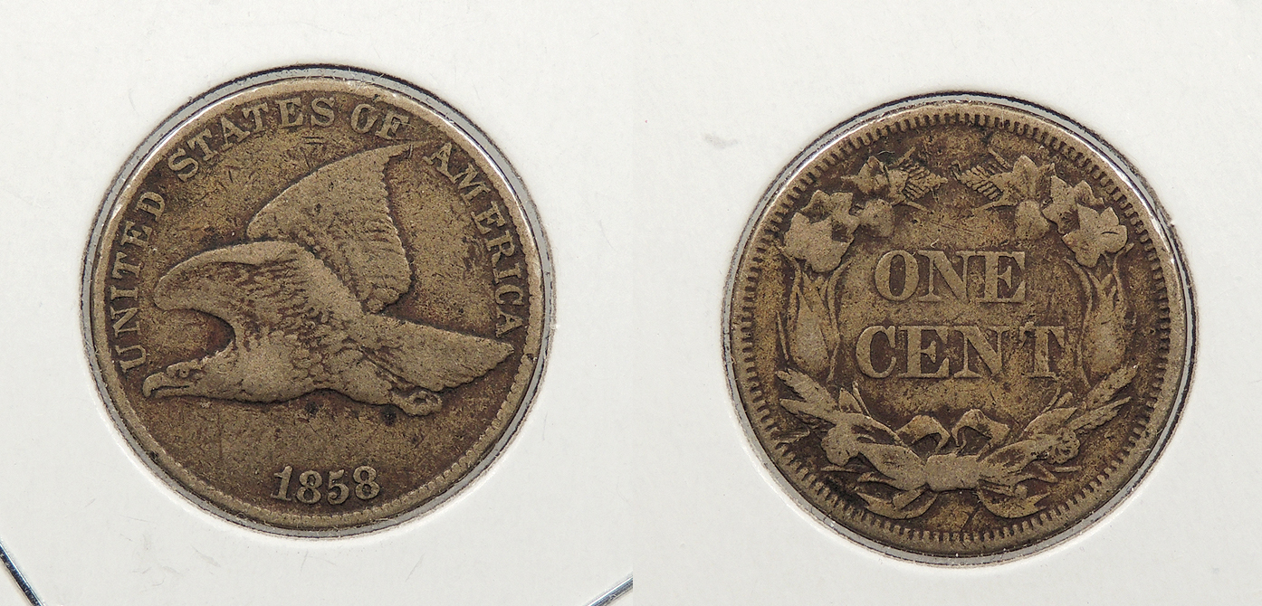 1858 Flying Eagle 1 Cent Large Legend | Miscellaneous