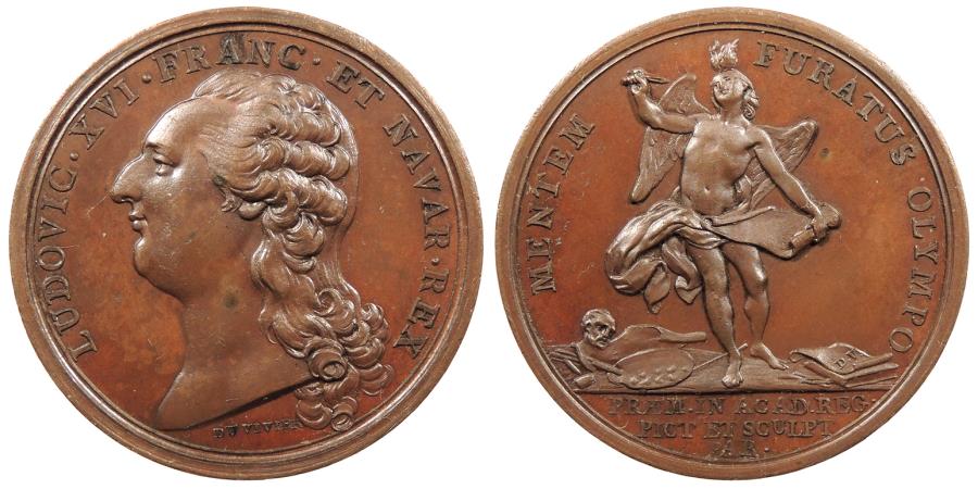 World Coins - FRANCE By Benjamin DuVivier ND (1791) AE 34mm Medal UNC