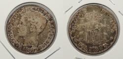 World Coins - SPAIN 1896 Peseta