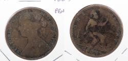 World Coins - GREAT BRITAIN: 1861 Victoria Penny