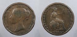 World Coins - GREAT BRITAIN: 1853 Victoria Halfpenny