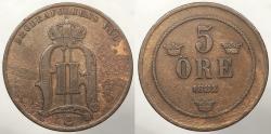 World Coins - SWEDEN 1882/1 5 Ore