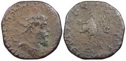 Ancient Coins - Postumus 259-268 A.D. Double Sestertius Lugdunum Mint About Fine