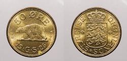 World Coins - GREENLAND: 1926 Polar Bear 50 Ore