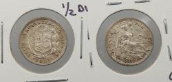 World Coins - PERU Republic 1903-JF 1/2 Dinero