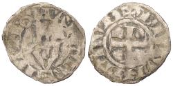 World Coins - FRANCE Franche-Comté Archbishopric of Besançon 1050-1350 Denier Near VF