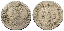 World Coins - FRANCE Besançon Charles V, as Holy Roman Emperor 1530-1556 Blanc (1/2 Karolus) 1539 Good VF