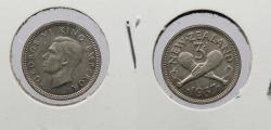 World Coins - NEW ZEALAND: 1937 Threepence (3 Pence)