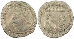 World Coins - FRANCE Besançon Charles V, as Holy Roman Emperor 1530-1556 Blanc (1/2 Karolus) 1538 EF