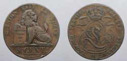 World Coins - BELGIUM: 1852 5 Centimes