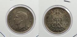 World Coins - GREAT BRITAIN: 1944 George VI Sixpence (6 pence)