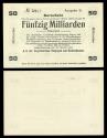 World Coins - GERMANY Weimar Republic Rickelshausen Rheinische Creditbank 22 October 1923 Funfzig Milliarden Papiermark (50 Billion) AU