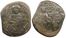 Ancient Coins - Constantine X, Ducas 1059-1067 A.D. Follis Constantinople Mint Good Fine